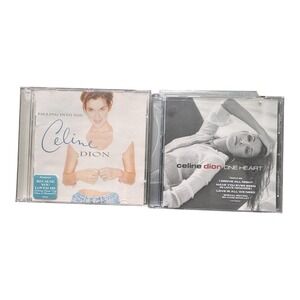 Celine Dion CDs Falling Into You &‎ One Heart Music Album Lot